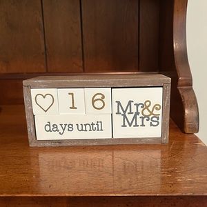 Wedding Day Countdown Decor